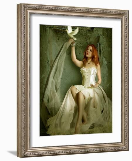 The Dove-Lynne Davies-Framed Photographic Print