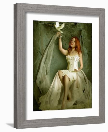 The Dove-Lynne Davies-Framed Photographic Print