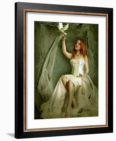 The Dove-Lynne Davies-Framed Photographic Print