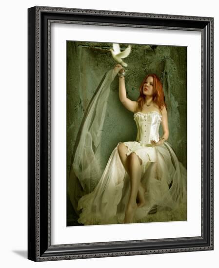 The Dove-Lynne Davies-Framed Photographic Print