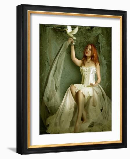 The Dove-Lynne Davies-Framed Photographic Print
