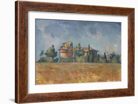 The Dovecote at Bellevue, 1888-92-Paul Cezanne-Framed Giclee Print