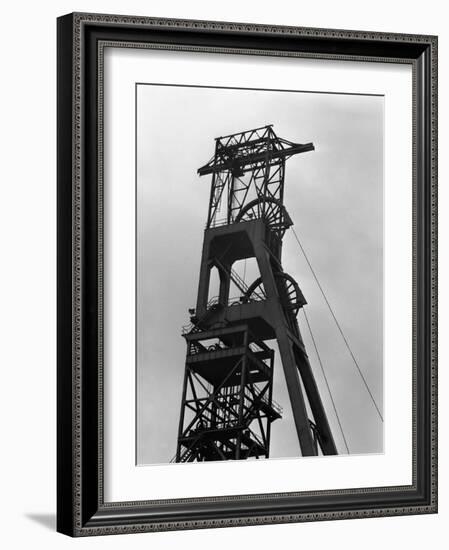 The Downcast Headgear at Clipstone Colliery, Nottinghamshire, 1963-Michael Walters-Framed Photographic Print