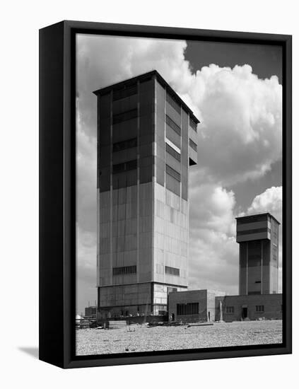 The Downcast Koepe Tower at Cotgrave Colliery, Nottinghamshire, 1963-Michael Walters-Framed Premier Image Canvas