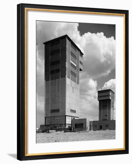 The Downcast Koepe Tower at Cotgrave Colliery, Nottinghamshire, 1963-Michael Walters-Framed Photographic Print