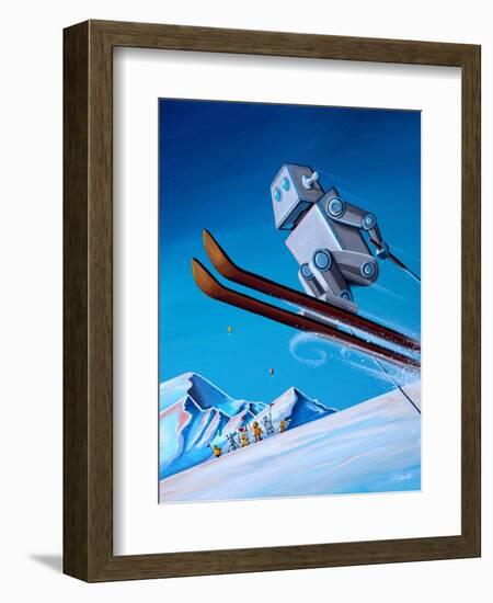 The Downhill Race-Cindy Thornton-Framed Premium Giclee Print