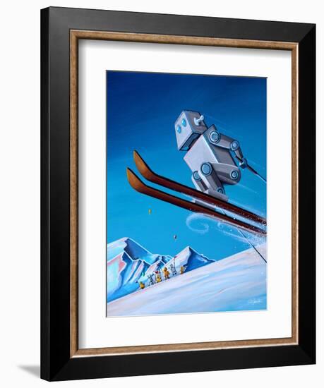 The Downhill Race-Cindy Thornton-Framed Art Print