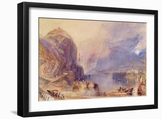 The Drachenfels, Germany, C.1823-24-J. M. W. Turner-Framed Giclee Print