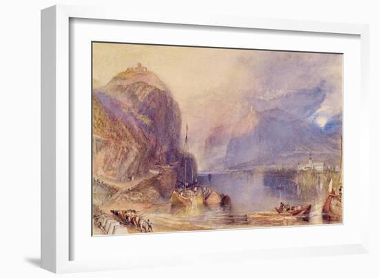 The Drachenfels, Germany, C.1823-24-J. M. W. Turner-Framed Giclee Print