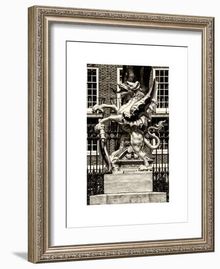 The Dragon Boundary Mark - City of London - UK - England - United Kingdom - Europe-Philippe Hugonnard-Framed Art Print