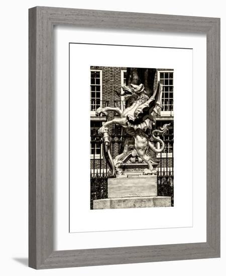 The Dragon Boundary Mark - City of London - UK - England - United Kingdom - Europe-Philippe Hugonnard-Framed Art Print