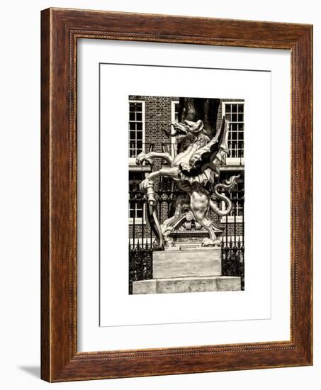 The Dragon Boundary Mark - City of London - UK - England - United Kingdom - Europe-Philippe Hugonnard-Framed Art Print