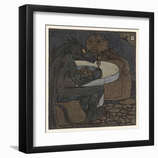 The Dragon Dines with the Devil's Grandmother-A Weisgerber-Framed Art Print