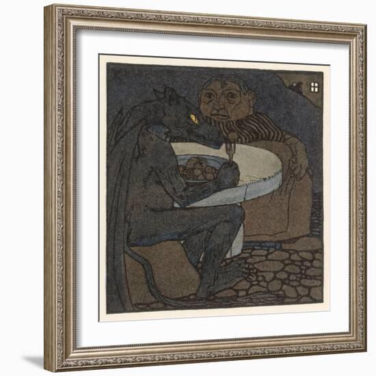 The Dragon Dines with the Devil's Grandmother-A Weisgerber-Framed Art Print