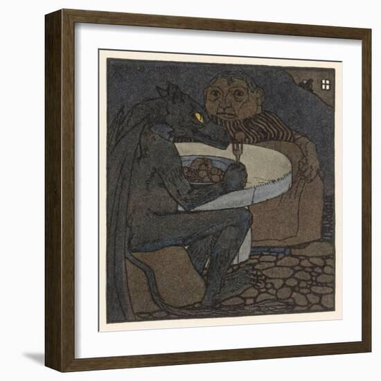 The Dragon Dines with the Devil's Grandmother-A Weisgerber-Framed Art Print