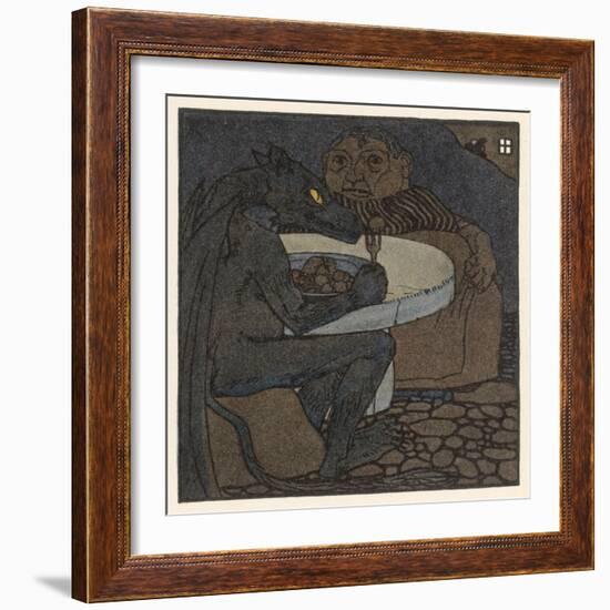 The Dragon Dines with the Devil's Grandmother-A Weisgerber-Framed Art Print