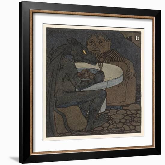 The Dragon Dines with the Devil's Grandmother-A Weisgerber-Framed Art Print