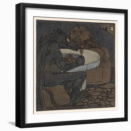 The Dragon Dines with the Devil's Grandmother-A Weisgerber-Framed Art Print