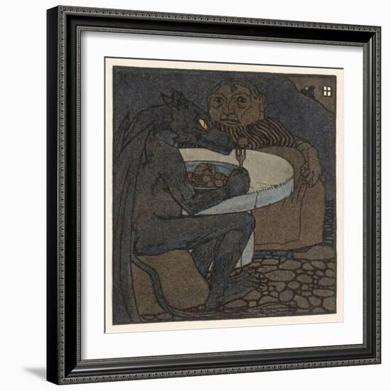 The Dragon Dines with the Devil's Grandmother-A Weisgerber-Framed Art Print