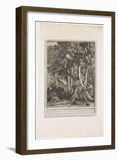 The Dragon of Many Heads, Fable XII, C. 1753-1755-Jean-Baptiste Oudry-Framed Giclee Print