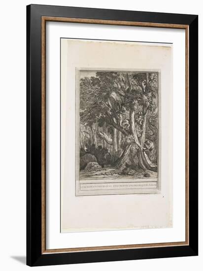 The Dragon of Many Heads, Fable XII, C. 1753-1755-Jean-Baptiste Oudry-Framed Giclee Print