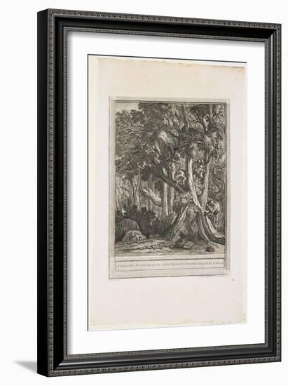 The Dragon of Many Heads, Fable XII, C. 1753-1755-Jean-Baptiste Oudry-Framed Giclee Print