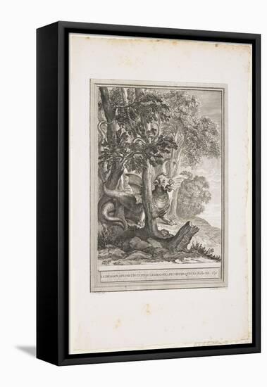 The Dragon of Many Tails, Fable XII, C. 1753-1755-Jean-Baptiste Oudry-Framed Premier Image Canvas