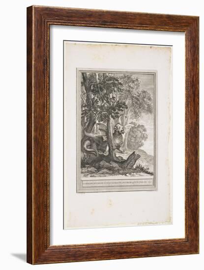 The Dragon of Many Tails, Fable XII, C. 1753-1755-Jean-Baptiste Oudry-Framed Giclee Print