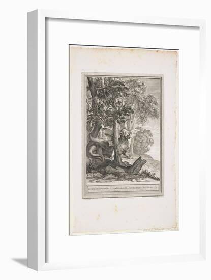 The Dragon of Many Tails, Fable XII, C. 1753-1755-Jean-Baptiste Oudry-Framed Giclee Print