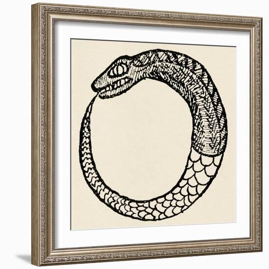 The Dragon Ouroboros, from La Magie Noire, France-null-Framed Giclee Print