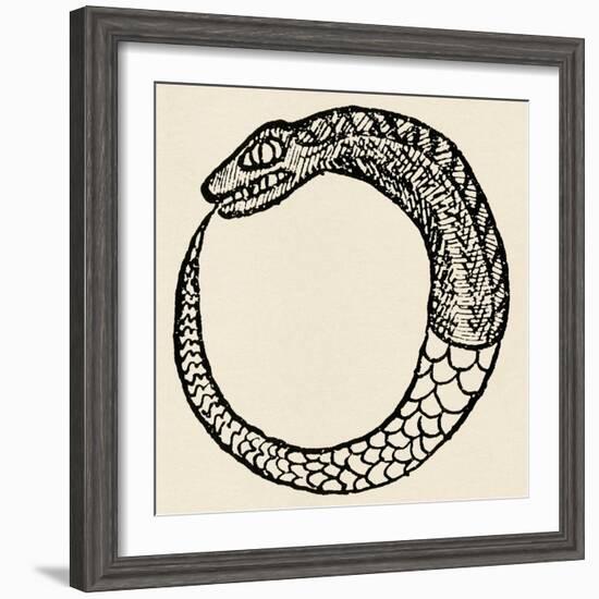 The Dragon Ouroboros, from La Magie Noire, France-null-Framed Giclee Print