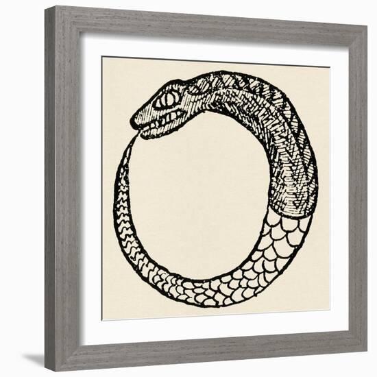 The Dragon Ouroboros, from La Magie Noire, France-null-Framed Giclee Print