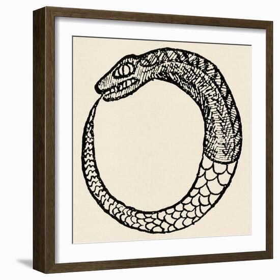 The Dragon Ouroboros, from La Magie Noire, France-null-Framed Giclee Print