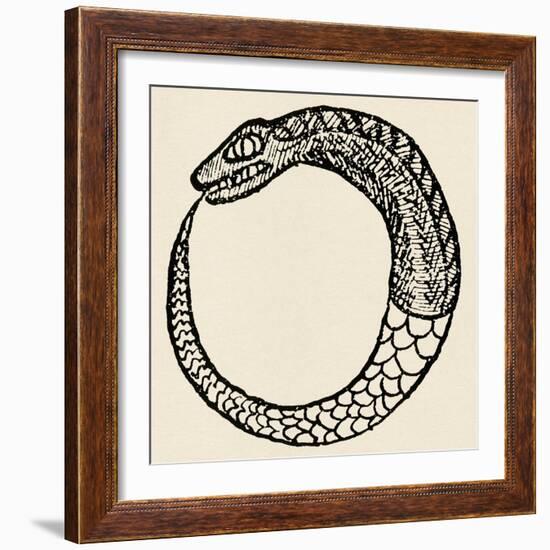 The Dragon Ouroboros, from La Magie Noire, France-null-Framed Giclee Print