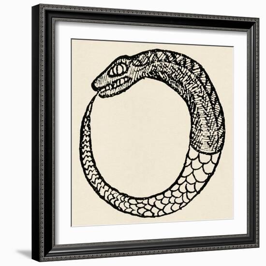 The Dragon Ouroboros, from La Magie Noire, France-null-Framed Giclee Print