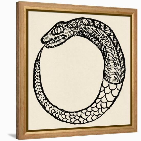 The Dragon Ouroboros, from La Magie Noire, France-null-Framed Premier Image Canvas