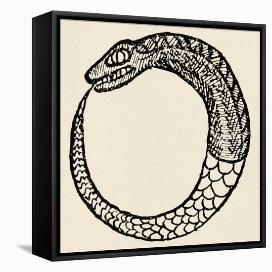 The Dragon Ouroboros, from La Magie Noire, France-null-Framed Premier Image Canvas