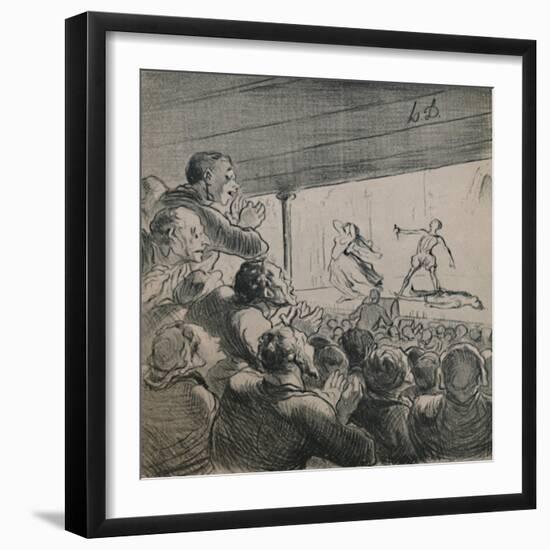 'The Drama', c.1860s,(1946)-Honore Daumier-Framed Giclee Print