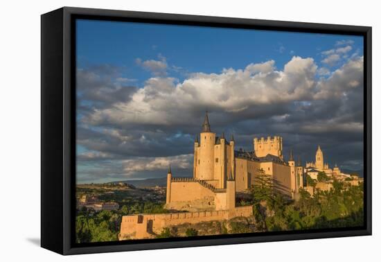 The Dramatic Fairy-Tail Towers of the Alcazar of Segovia, Castilla Y Leon, Spain, Europe-Martin Child-Framed Premier Image Canvas