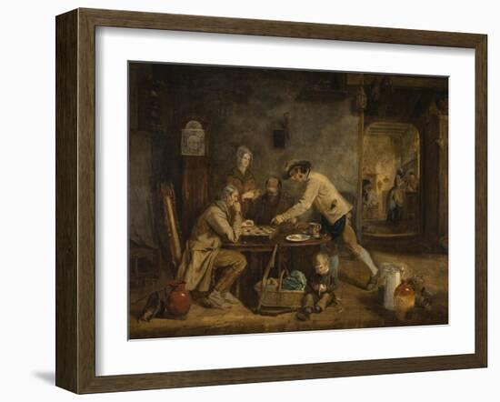 The Draught Players, 1844-Claude Lorraine-Framed Giclee Print