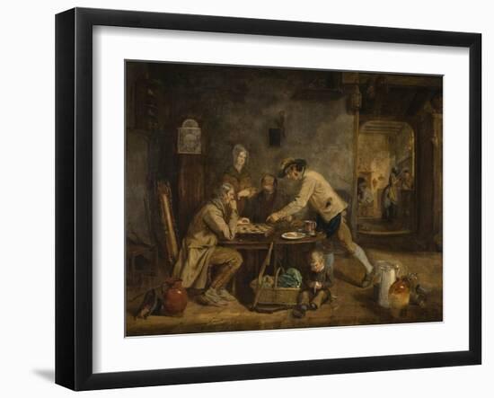 The Draught Players, 1844-Claude Lorraine-Framed Giclee Print