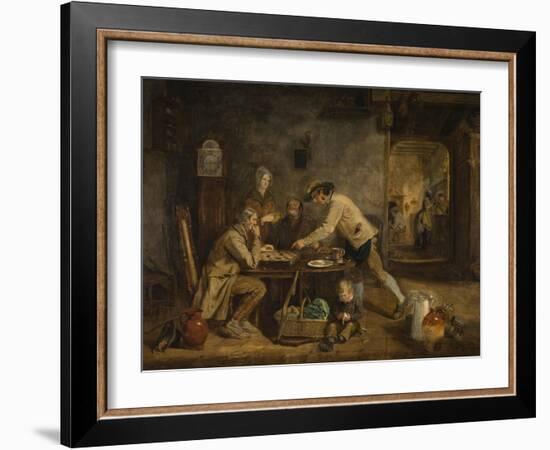 The Draught Players, 1844-Claude Lorraine-Framed Giclee Print