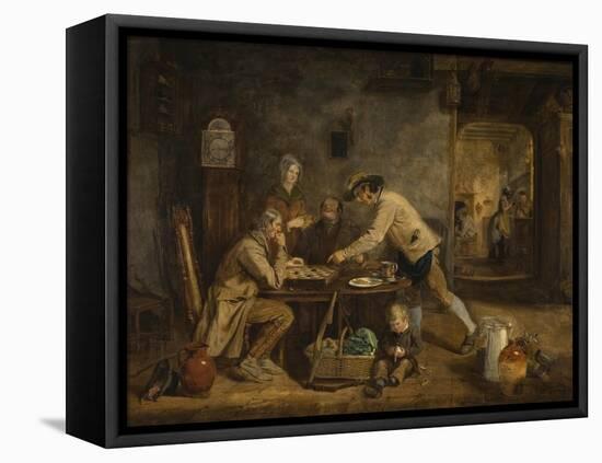 The Draught Players, 1844-Claude Lorraine-Framed Premier Image Canvas