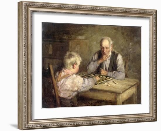 The Draughts Players-Robert Gemmell Hutchison-Framed Giclee Print