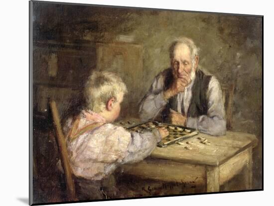 The Draughts Players-Robert Gemmell Hutchison-Mounted Giclee Print