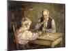 The Draughts Players-Robert Gemmell Hutchison-Mounted Giclee Print