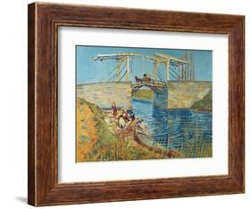 The Draw Bridge, Arles (Le Pont De Langlois), 1888-Vincent van Gogh-Framed Giclee Print