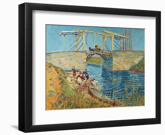 The Draw Bridge, Arles (Le Pont De Langlois), 1888-Vincent van Gogh-Framed Giclee Print