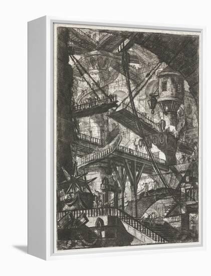 The Drawbridge, 1761 (Etching)-Giovanni Battista Piranesi-Framed Premier Image Canvas