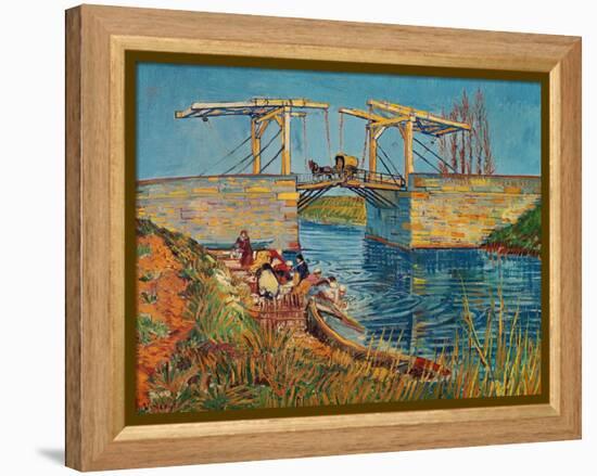 The Drawbridge at Arles with a Group of Washerwomen, c.1888-Vincent van Gogh-Framed Premier Image Canvas